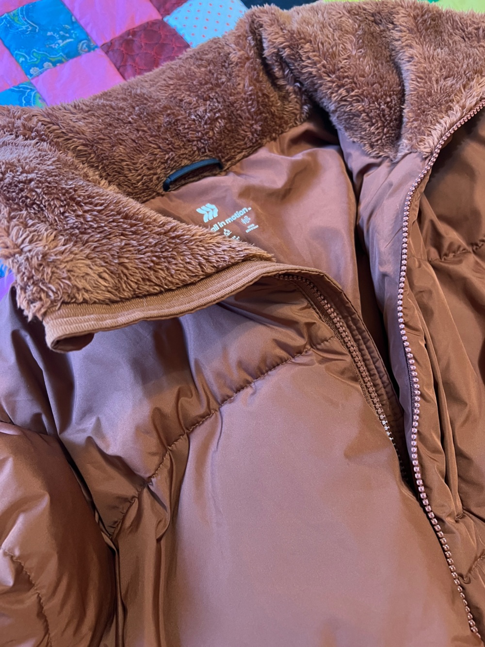 All in motion Rust Puffer Jacket L - Picture 7 of 10